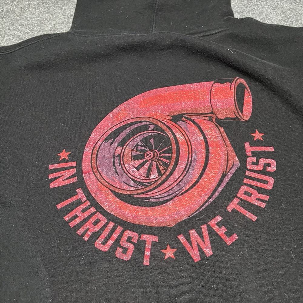 Mac Tools Hoodie Mens Medium Black Sweatshirt Pullover Fleece Turbo Graphic